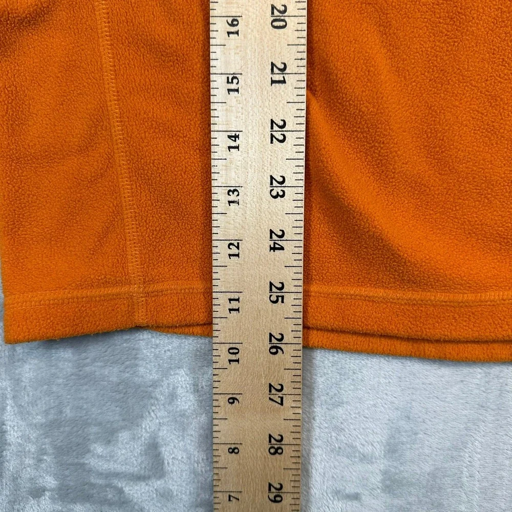 The North Face Fleece Mens M Orange TKA 100 Quarter Zip Pullover Sweater T183